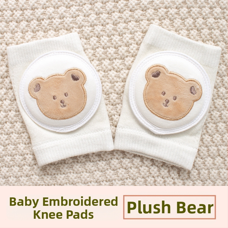 Παιδική προστασία γονάτου με διαπνέουσα δικτυωτή ύφανση και κέντημα, ελαστικό βαμβακερό ύφασμα, κατάλληλη για ράψιμο/κίνηση στην ύπαιθρο (1–3 ετών)