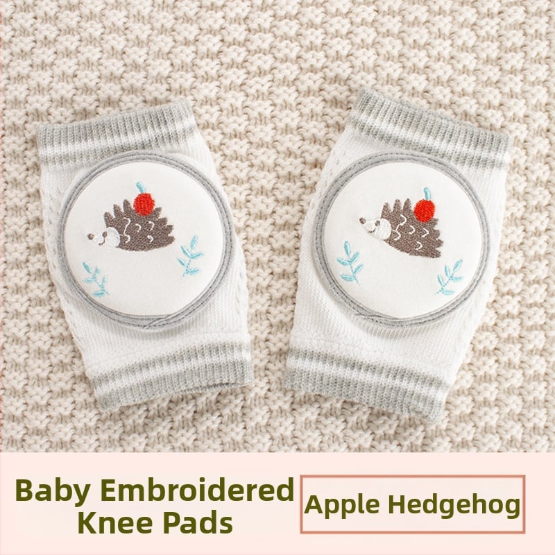 Παιδική προστασία γονάτου με διαπνέουσα δικτυωτή ύφανση και κέντημα, ελαστικό βαμβακερό ύφασμα, κατάλληλη για ράψιμο/κίνηση στην ύπαιθρο (1–3 ετών)