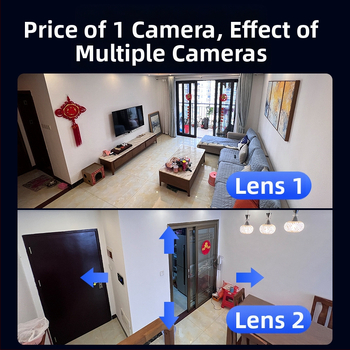 Vidaus WiFi stebėjimo kamera su naktiniu matymu, HD vaizdas, judesio jutiklis, 0.001 lux minimalaus apšvietimo, 5V maitinimas