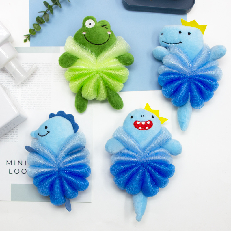 Vaikams cartoon vonios kamuolys su putų tinkleliu ir gėlės dizainu — undinės motyvas, PE medžiaga, universalus naudojimas, pritaikymas įmanomas