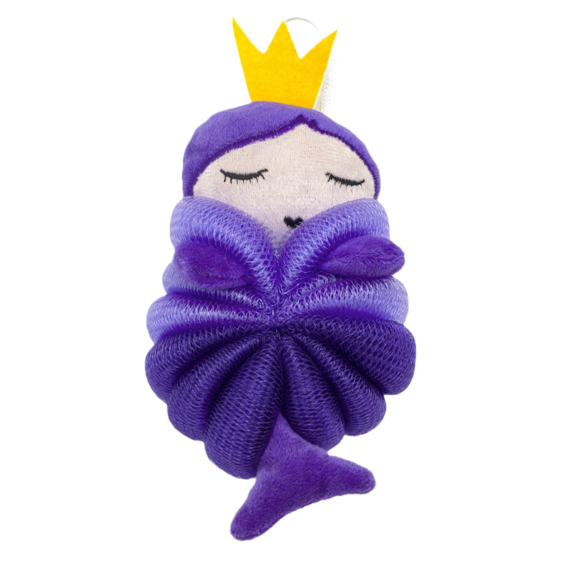 Vaikams cartoon vonios kamuolys su putų tinkleliu ir gėlės dizainu — undinės motyvas, PE medžiaga, universalus naudojimas, pritaikymas įmanomas