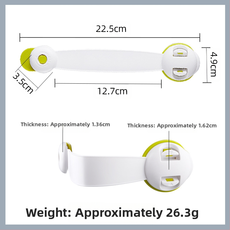 Детски предпазен заключвач за чекмеджета и шкафове – антищипване, заключване на чекмеджета, съвместим с хладилник и плъзгащи врати