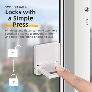 Sigurnosni zaustavljač za prozore i klizna vrata – model TJ20231215M001, PVC