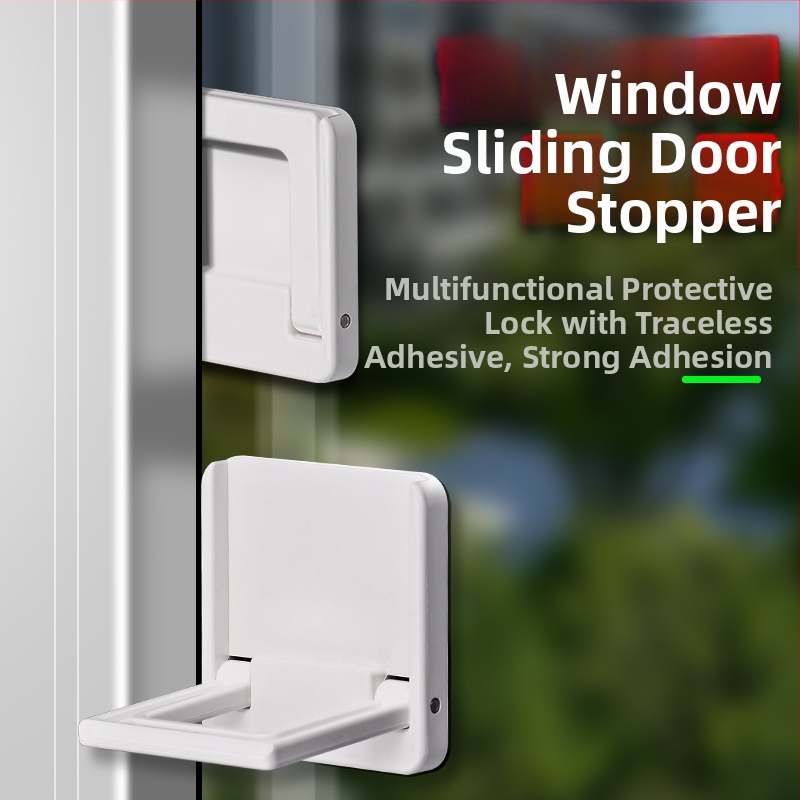 Ασφαλής stopper παραθύρων και συρόμένων θυρών με κλείδωμα – μοντέλο TJ20231215M001, PVC