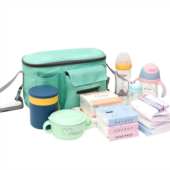 Τσάντα κρεμάστρα για καρότσι – Πολυλειτουργική, Αδιάβροχη αποθήκευση μαμά και μωρό, Ελαφριά, Διαχωρισμός στεγνό-υγρά, Oxford ύφασμα