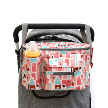 Τσάντα κρεμάστρα για καρότσι – Πολυλειτουργική, Αδιάβροχη αποθήκευση μαμά και μωρό, Ελαφριά, Διαχωρισμός στεγνό-υγρά, Oxford ύφασμα