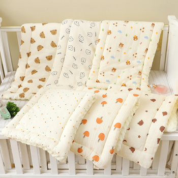 Baijia Μαξιλαράκι Καροτσιού Μωρού — γάζα + μεταξωτή κλωστή, προσαρμοζόμενο, για 2–3 ετών