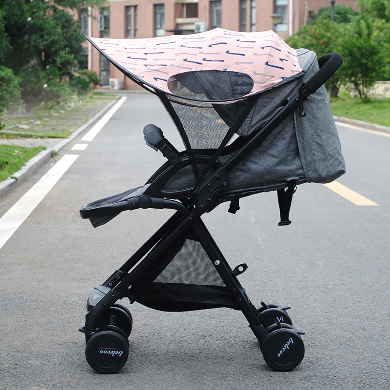 Vežimėlio skėtis Belshu, Lycra, ilgas saulės apsaugos dizainas