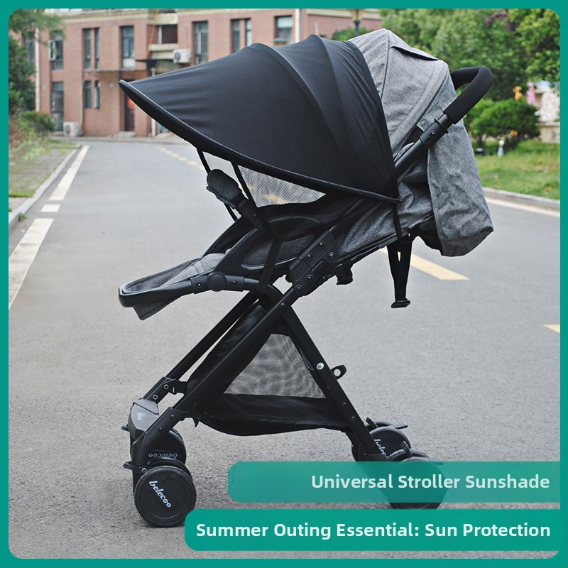 Vežimėlio skėtis Belshu, Lycra, ilgas saulės apsaugos dizainas