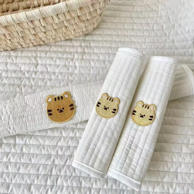 Κάλυμμα μπροστινού βραχίονα καροτσιού με σχέδιο καρτούν, βαμβάκι, εκτύπωση λογότυπου