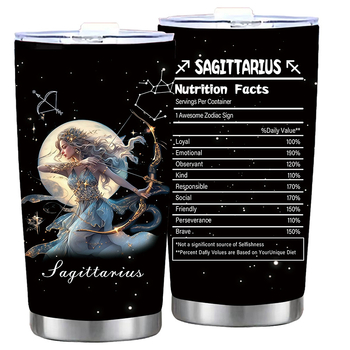 Termoso puodelis su dvylika Zodiako ženklų motyvu, tiesus dizainas, šiuolaikinis minimalistinis stilius; vidinis sluoksnis: 304 nerūdijantis plienas; išorinis korpusas: 201 nerūdijantis plienas; izoliacija 6–12 val.; nešiojamas, izoliacinis, atsparus kriti