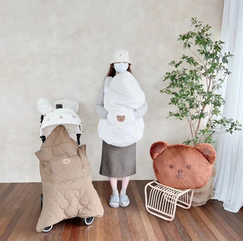 Deka za kolicu bebe protiv vjetra, za novorođenčad, za sve sezone, materijal: svilenkasta tkanina s cvjetnim uzorkom