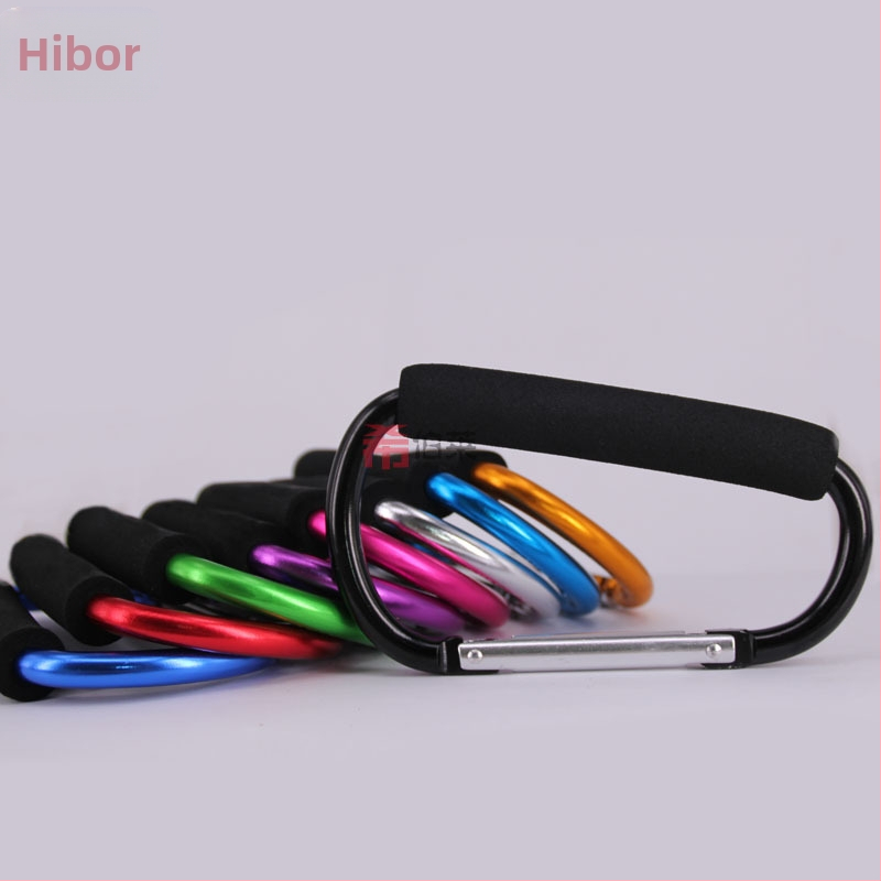 D tipo aliuminio lydinio karabinas, Hebrew prekės ženklas, maksimali apkrova 30 kg