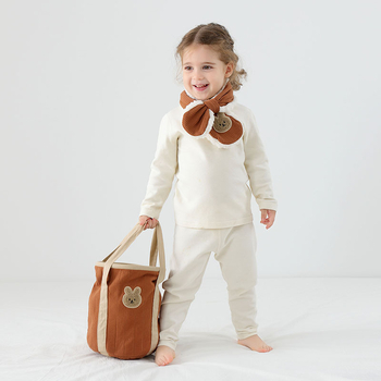 Παιδικό γούνινο κασκόλ — Βαμβάκι, ζεστό, χειμώνας, ιαπωνοκορεϊτικό στυλ γλυκύτητας, τετράγωνο σχήμα