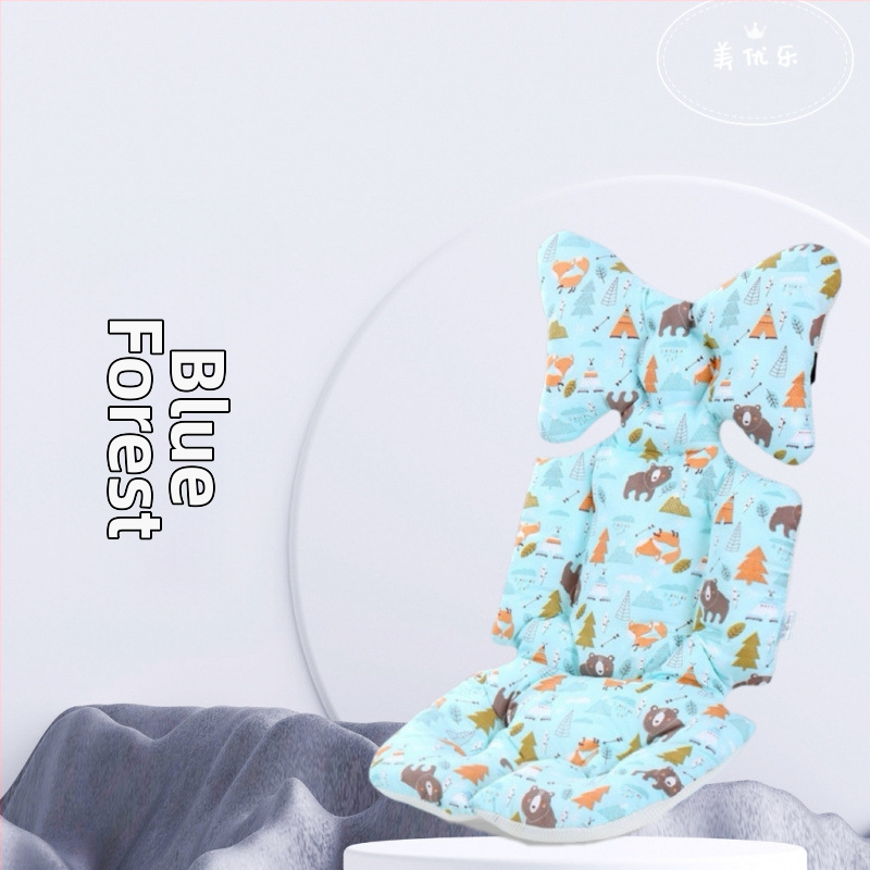 Debeli pamukasti jastučić za sjedalo kolica, Korejskog stila, univerzalan za sve sezone, za bebe 0–3 godine