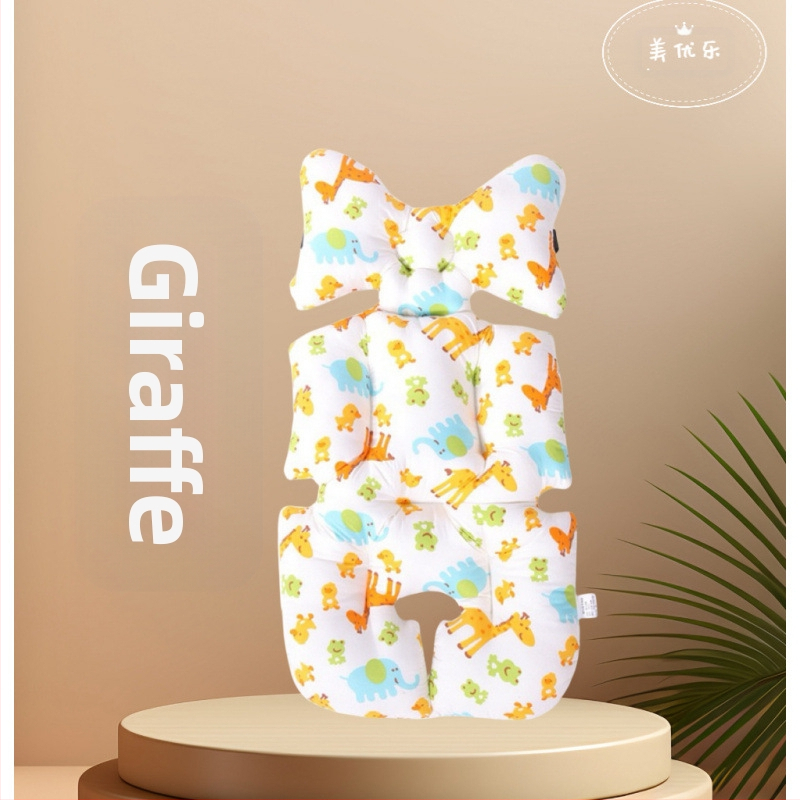 Debeli pamukasti jastučić za sjedalo kolica, Korejskog stila, univerzalan za sve sezone, za bebe 0–3 godine