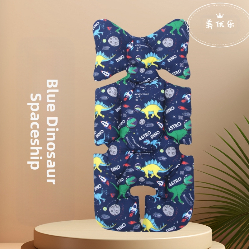 Debeli pamukasti jastučić za sjedalo kolica, Korejskog stila, univerzalan za sve sezone, za bebe 0–3 godine