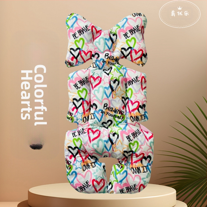 Debeli pamukasti jastučić za sjedalo kolica, Korejskog stila, univerzalan za sve sezone, za bebe 0–3 godine