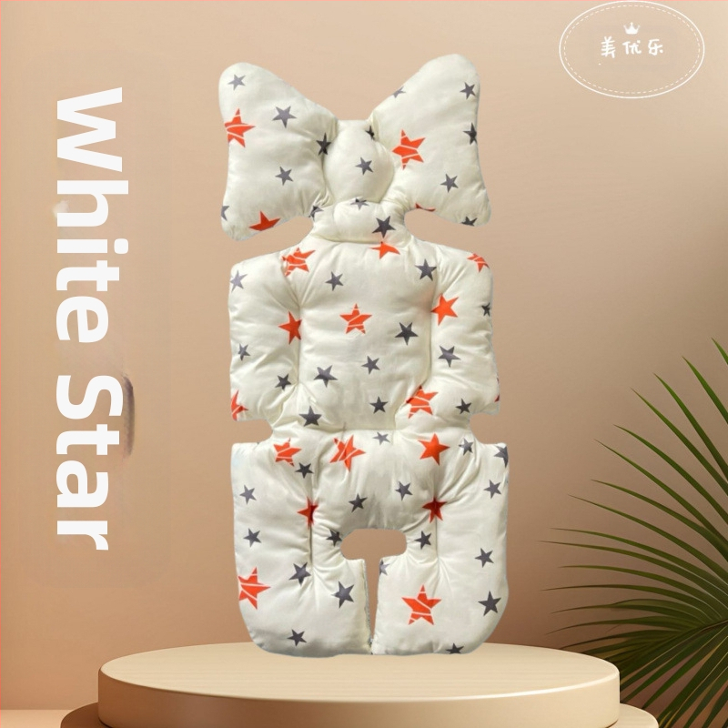 Debeli pamukasti jastučić za sjedalo kolica, Korejskog stila, univerzalan za sve sezone, za bebe 0–3 godine