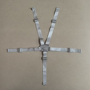 Penkių taškų saugos diržas vaikų valgomojo kėdutei ir vaikštynei – nailoninė juosta