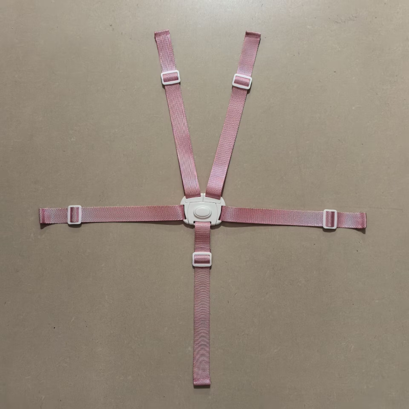 Penkių taškų saugos diržas vaikų valgomojo kėdutei ir vaikštynei – nailoninė juosta