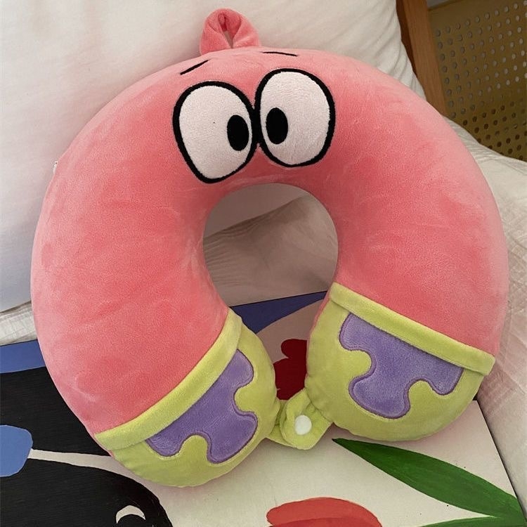 Capybara U-образна възглавница за шията от плюшено животно с пълнеж PP памук, персонализируема за деца на възраст 4–6 години