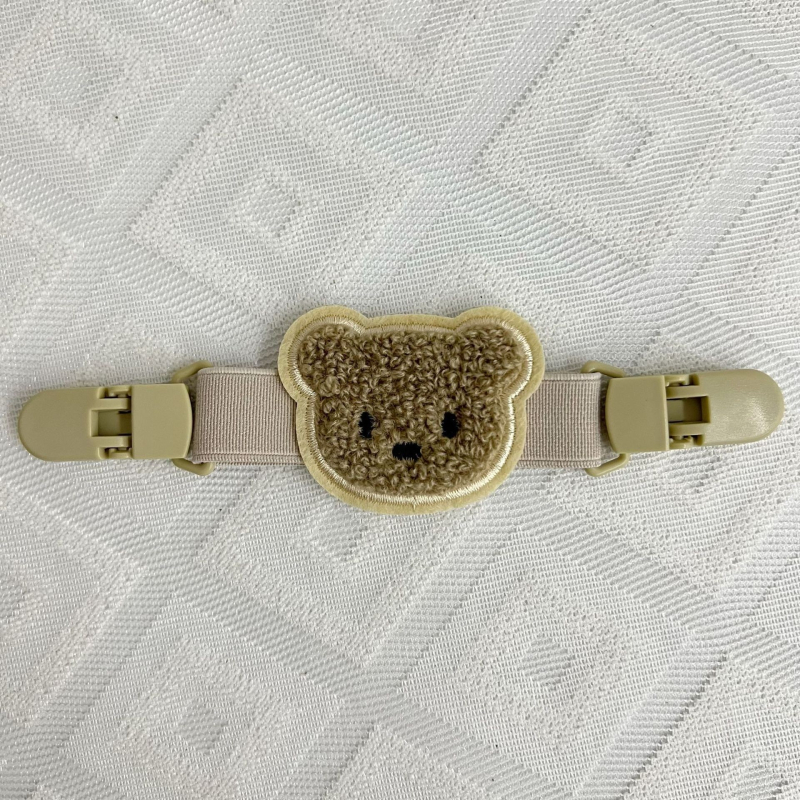 Clip de fixare pentru bretea – anti-alunecare, ursuleț desen animat, plastic/rășină, decor pentru fotografierea bebelușului