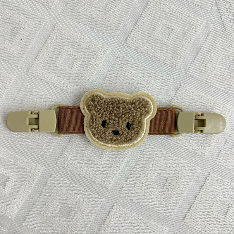 Clip de fixare pentru bretea – anti-alunecare, ursuleț desen animat, plastic/rășină, decor pentru fotografierea bebelușului