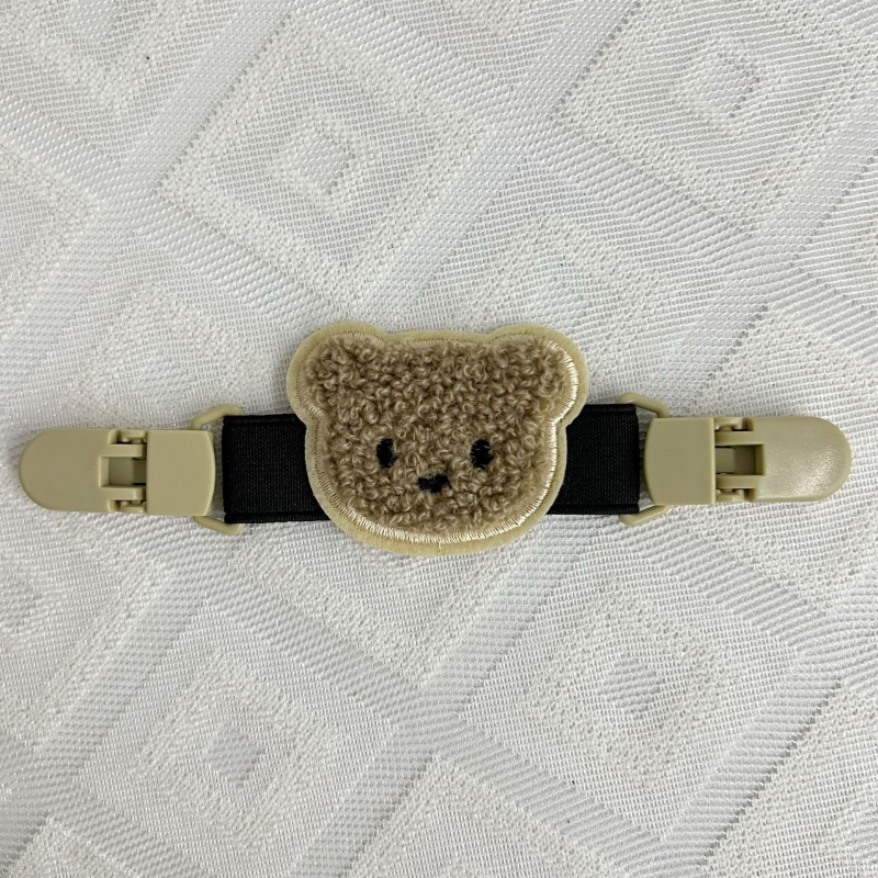 Clip de fixare pentru bretea – anti-alunecare, ursuleț desen animat, plastic/rășină, decor pentru fotografierea bebelușului