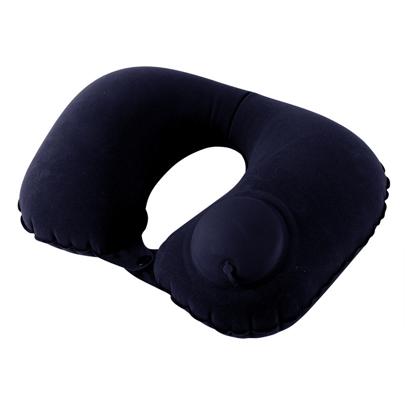 Malisjiang putni set jastuka za vrat – tri dijela s maskom za oči i ušnim čepićima; napuhujući U‑oblik jastuk, PVC s flockingom, prilagodljiv