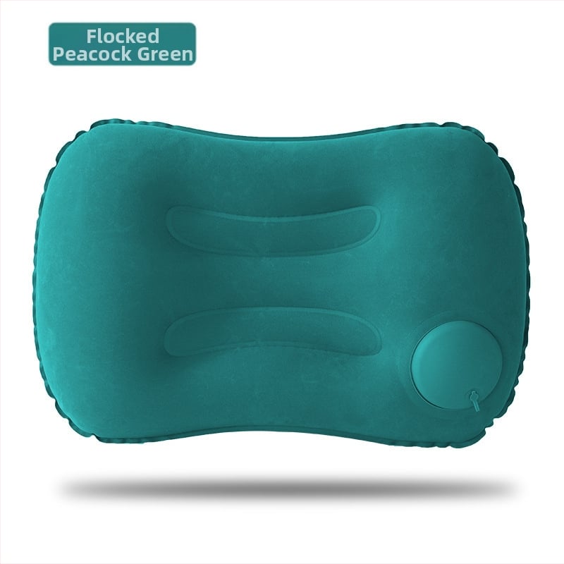 Malisjiang putni set jastuka za vrat – tri dijela s maskom za oči i ušnim čepićima; napuhujući U‑oblik jastuk, PVC s flockingom, prilagodljiv