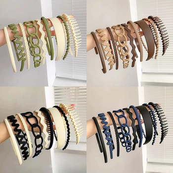 Galvos juosta iš plastiko/dervos – rankų darbo, Junbei, 9 vnt. rinkinys, 97 g per rinkinį, moterims