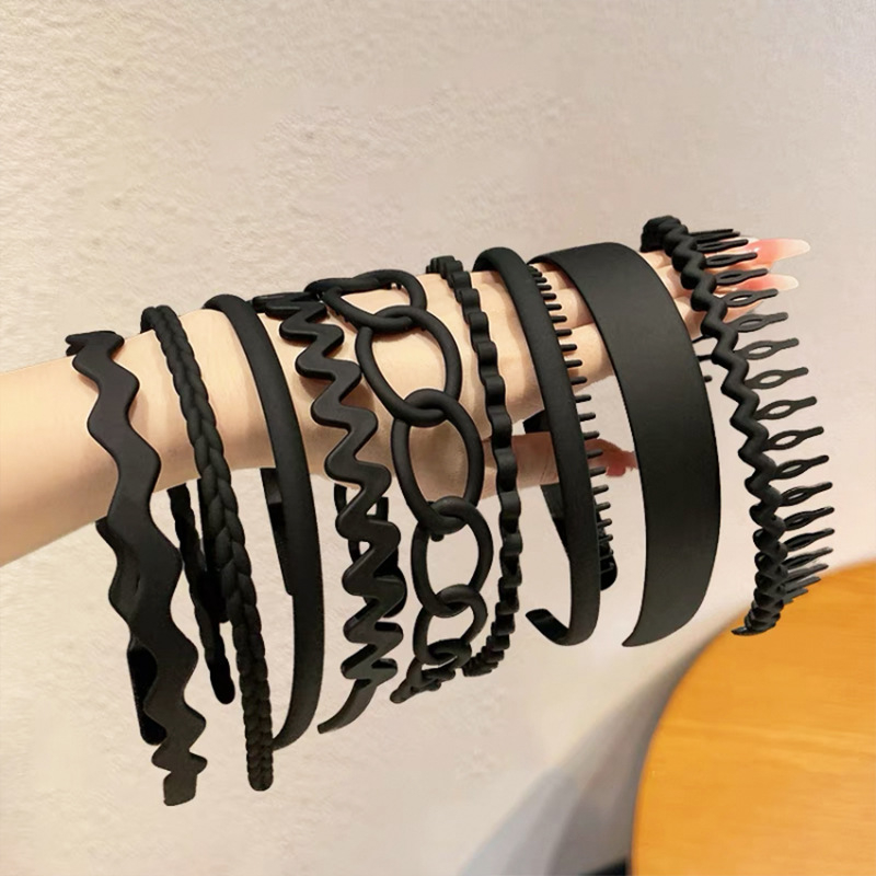 Galvos juosta iš plastiko/dervos – rankų darbo, Junbei, 9 vnt. rinkinys, 97 g per rinkinį, moterims