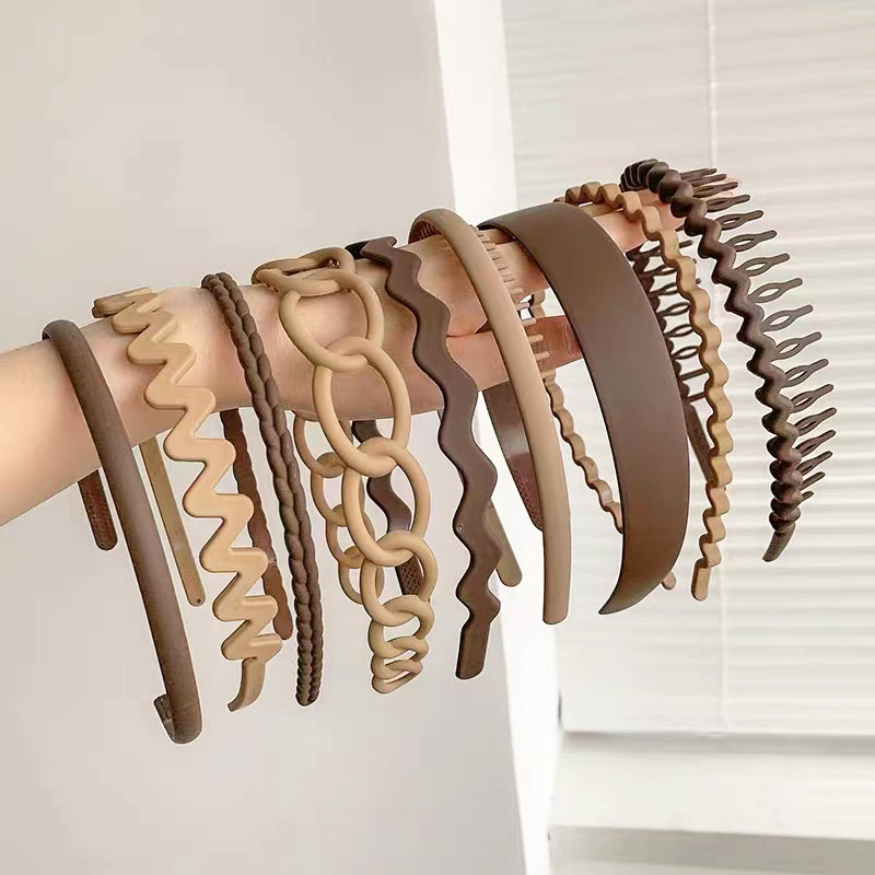 Galvos juosta iš plastiko/dervos – rankų darbo, Junbei, 9 vnt. rinkinys, 97 g per rinkinį, moterims