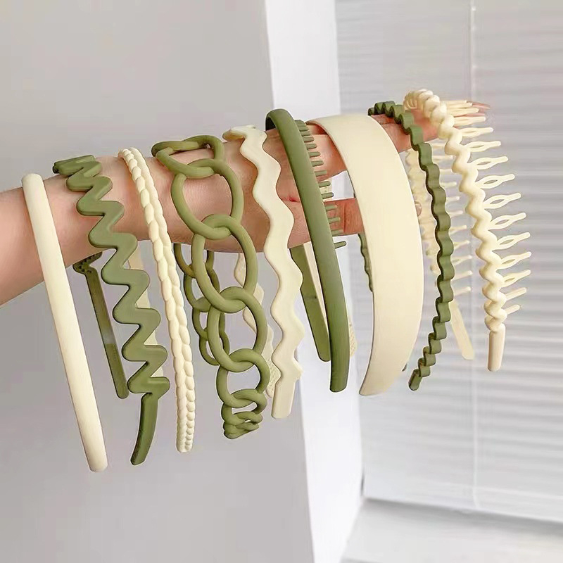 Galvos juosta iš plastiko/dervos – rankų darbo, Junbei, 9 vnt. rinkinys, 97 g per rinkinį, moterims