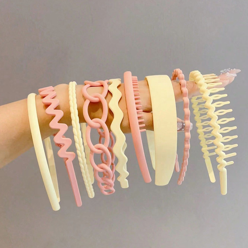 Galvos juosta iš plastiko/dervos – rankų darbo, Junbei, 9 vnt. rinkinys, 97 g per rinkinį, moterims