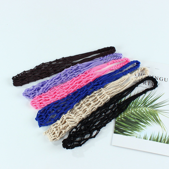 Zeguo kézzel szőtt hálós palacktáska – poliészter, uniszex, geometriai dizájn