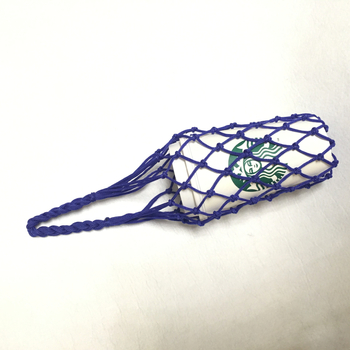 Zeguo kézzel szőtt hálós palacktáska – poliészter, uniszex, geometriai dizájn