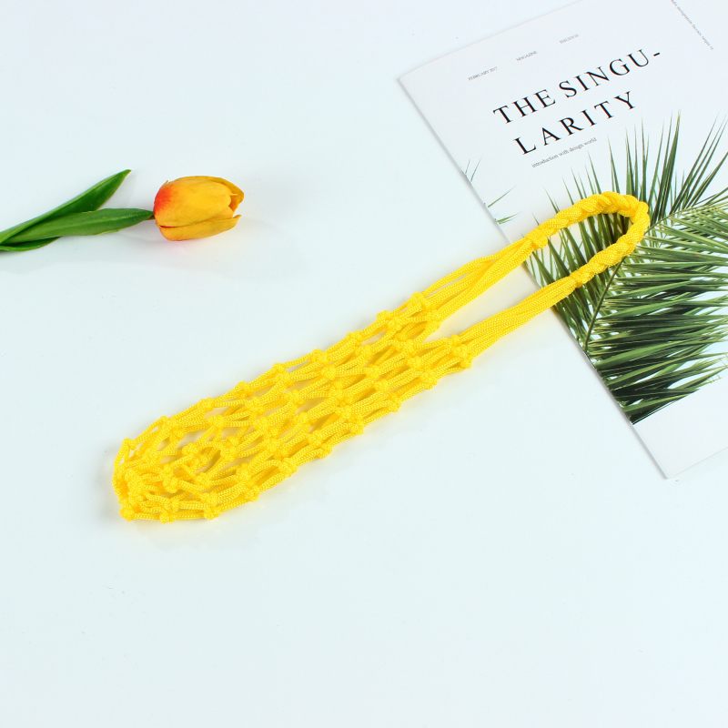 Zeguo kézzel szőtt hálós palacktáska – poliészter, uniszex, geometriai dizájn