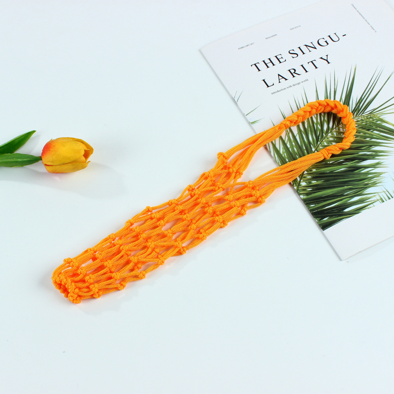 Zeguo kézzel szőtt hálós palacktáska – poliészter, uniszex, geometriai dizájn