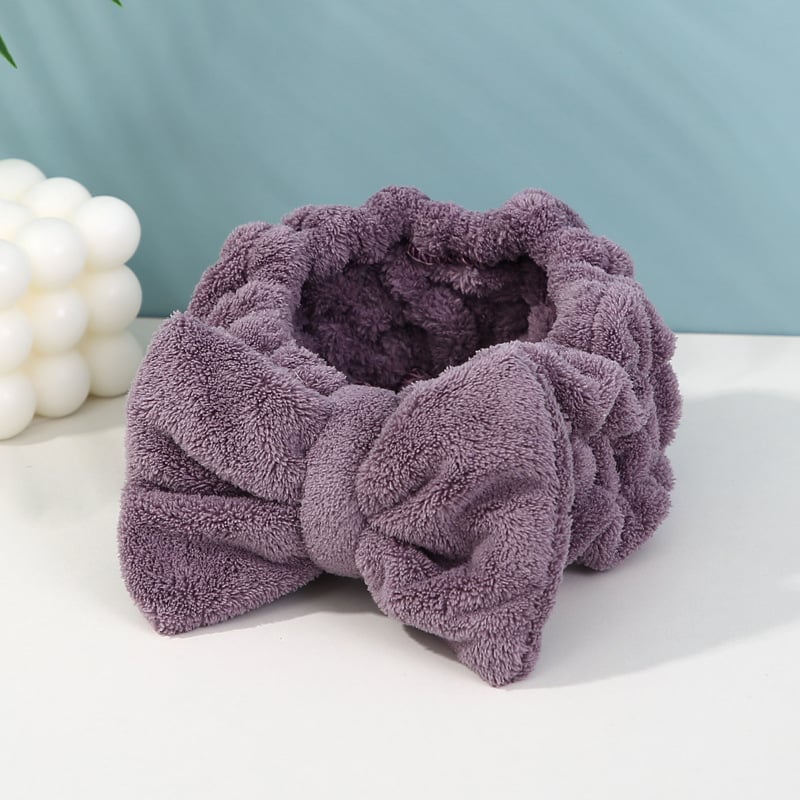 Τριμελές σετ μπάνιου από φλις κοραλλιού με καπέλο στέγνωσης μαλλιών και κορδέλα μαλλιών με φιόγκο, απορροφητικό 0-5 δευτερόλεπτα, 400 g, σειρά Underwater Story