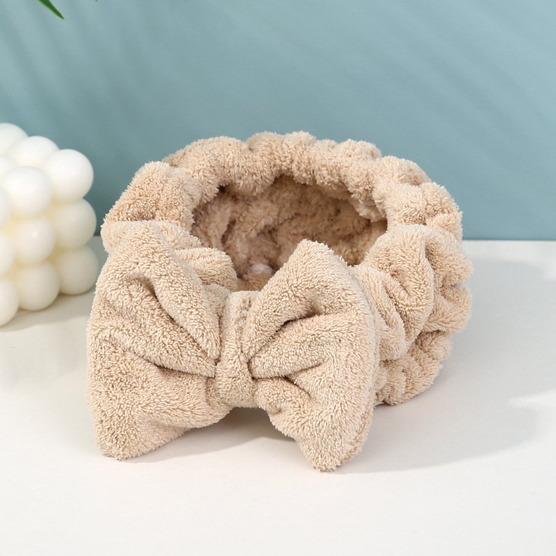 Τριμελές σετ μπάνιου από φλις κοραλλιού με καπέλο στέγνωσης μαλλιών και κορδέλα μαλλιών με φιόγκο, απορροφητικό 0-5 δευτερόλεπτα, 400 g, σειρά Underwater Story