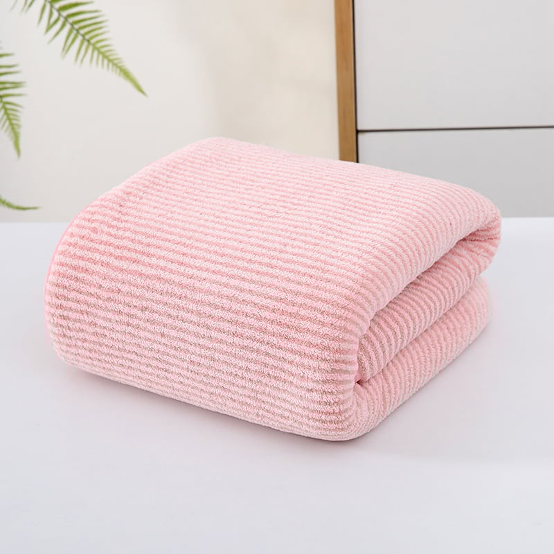 Πετσέτα μπάνιου από κοραλλιογενές βελούδο, Unisex, Παχύτερη υφή κυψελωτής υφής, Μαλακή και απορροφητική, Φιλική προς το δέρμα, Κατάλληλη και για μωρά