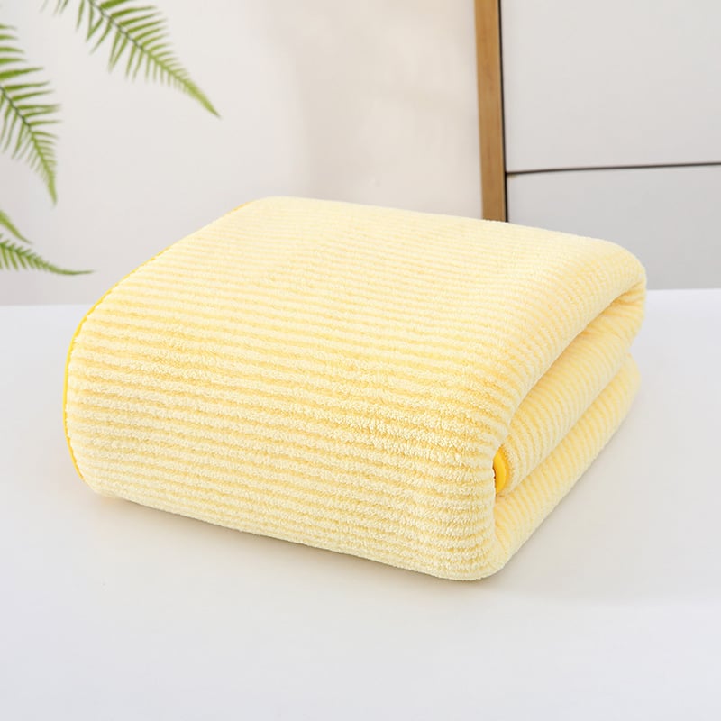 Πετσέτα μπάνιου από κοραλλιογενές βελούδο, Unisex, Παχύτερη υφή κυψελωτής υφής, Μαλακή και απορροφητική, Φιλική προς το δέρμα, Κατάλληλη και για μωρά