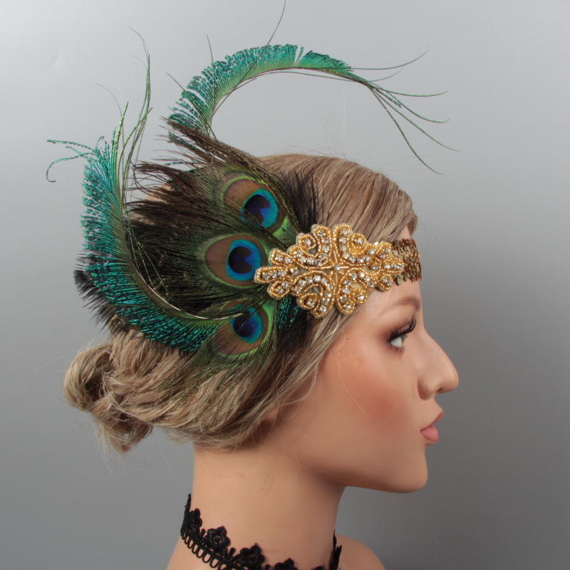 Аксесоари за глава - Gatsby лента за глава 1920-те, Lowosaiwor, производство №2019070178, античен стил