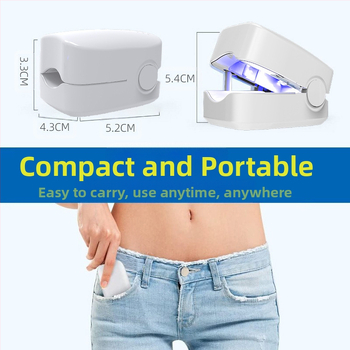 Nešiojama UV nagų terapijos lempa skirta grybelių gydymui ir valymui, fototerapija