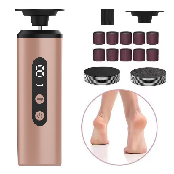 Ηλεκτρική λίμα ποδιών με 9 επίπεδα ρύθμισης, επαναφορτιζόμενη, αθόρυβη - απομακρύνει νεκρό δέρμα και κάλους