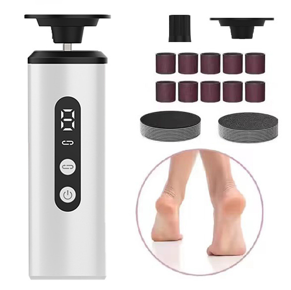Ηλεκτρική λίμα ποδιών με 9 επίπεδα ρύθμισης, επαναφορτιζόμενη, αθόρυβη - απομακρύνει νεκρό δέρμα και κάλους