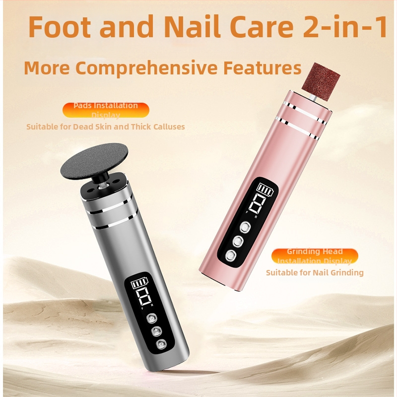 Електрически файл за крака с 9 нива на настройка, презареждаем, безшумен - премахва мъртвата кожа и мазоли