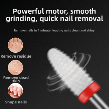 Ηλεκτρικό αρχείο νυχιών – πλαστικό + ανοξείδωτο ατσάλι, εργαλείο λείανσης επιφανείας νυχιών, 1 τεμάχιο, εγχώρια μάρκα, κατάλληλο για συνήθεις χρήστες